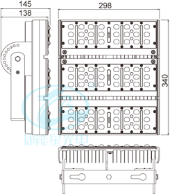 隧道燈TM340尺寸圖