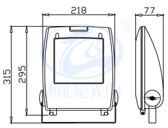泛光燈FS295尺寸圖